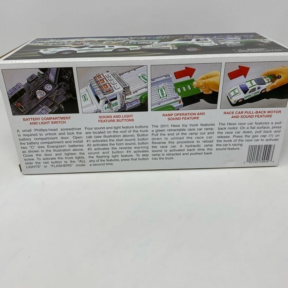 NEW - Hess 2011 Toy Truck and Race Car